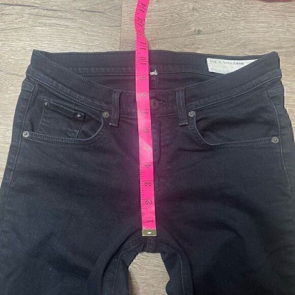 Rag & Bone Jeans Womens Dark Denim Low Rise Skinny Leg Pants Size 28 - Picture 5 of 8